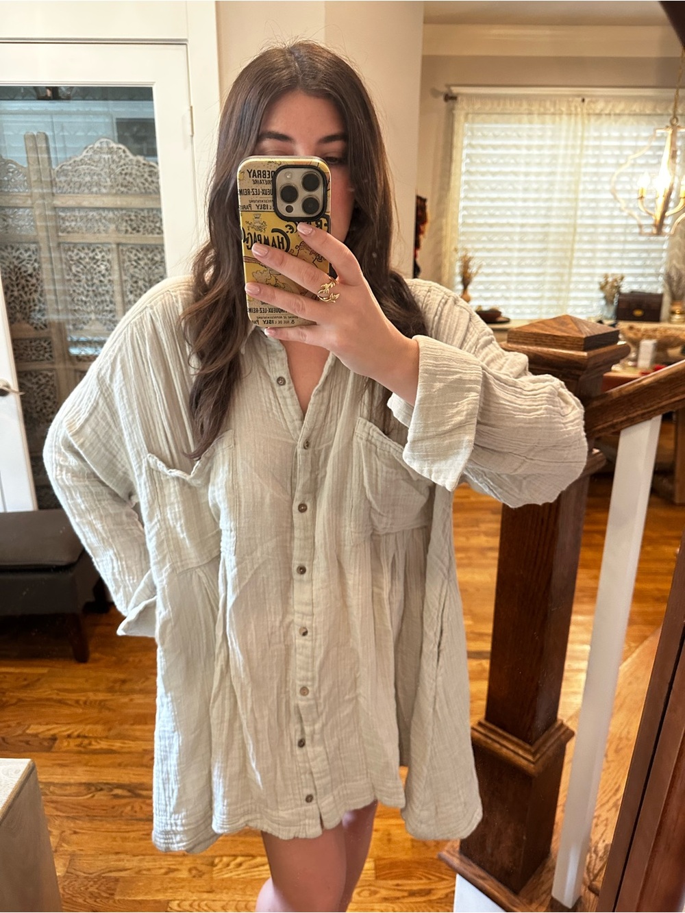 Free People - The Voyager Shirt Dress - Large